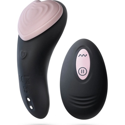 Blush Novelties Temptasia Heartbeat Panty Vibe with Remote Black-Pink