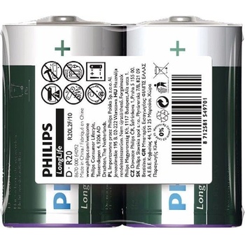 Philips battery longlife D 2TK-PK (R20L2F/10)