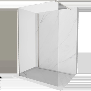 Mexen Kioto Преграда за душ Walk-in 110 x 90 см, прозрачна, матиран никел - 800-110-212-97-00-090 (800-110-212-97-00-090)