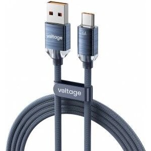 Voltage USB-A / USB-C Cable Voltage PureCrystal 66W 200cm blue