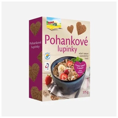 BonaVita Fit cereálie pohankové lupínky krabička 6 x 375 g
