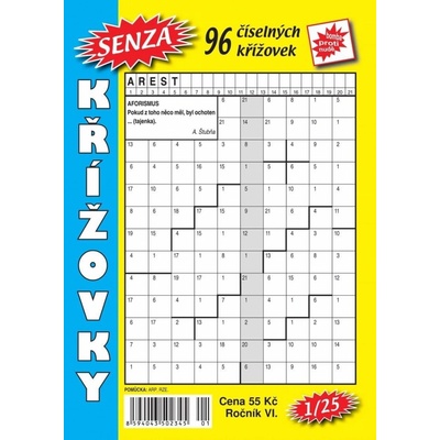 Senza číselné křížovky 1 2025