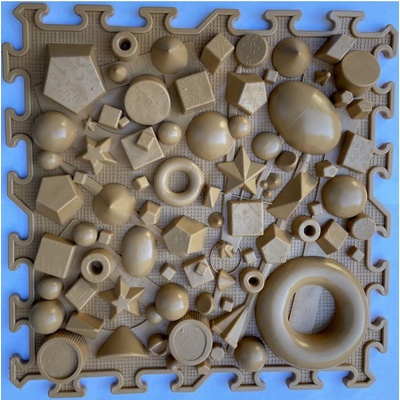 OrtoNature Masážna ortopedická podložka Geometria tvrdá Skořicová