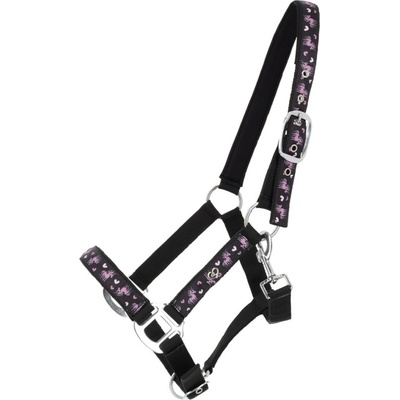 QHP Ohlávka Lize černá /violet – Zboží Dáma