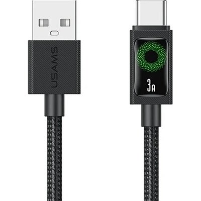 USAMS Кабел за данни USAMS U92 USB - Type-C, 120 см, ЧЕРЕН SJ772USB01 (SJ772USB01)