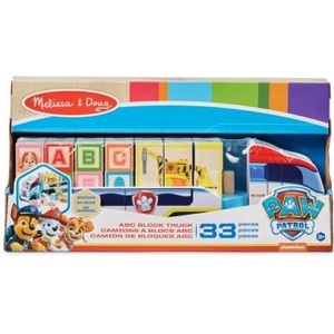 Melissa & Doug Дървен камион с кубчета с азбуката - Melissa & Doug (33272)