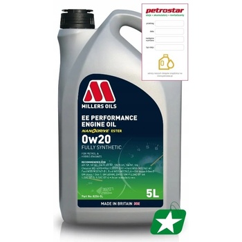 Millers Oils EE Performance 0W-20 5 l