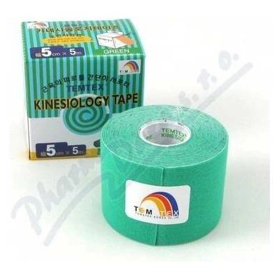 TEMTEX Kinesiology tape zelená 5 cm x 5 cm