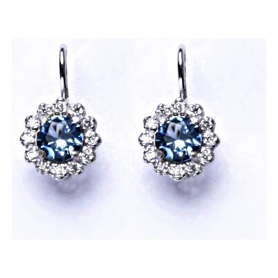 Čištín 47121630 kulatá Kate Middleton syntetický akvamarin NK 1495