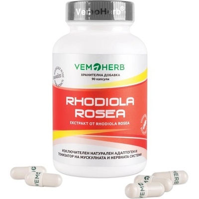 VemoHerb Rhodiola Rozchodnice s 3% Rosavin 350 mg 90 kapslí