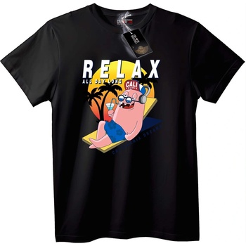NOONEBRAND Тениска Релакс през целия ден California - 2XL, Black