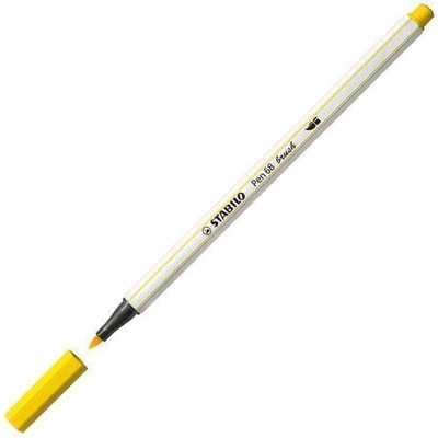 Stabilo Pen 68 brush žlutá