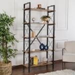  Етажерка ELYSIAN Walnut Black (8684283439904)