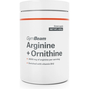 GymBeam Аргинин + Орнитин 420 g зелена ябълка