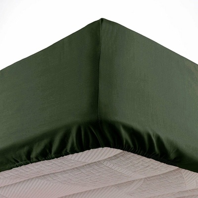 douceur d'intérieur Khaki napínacia plachta z mikrovlákna Oscar 140x190
