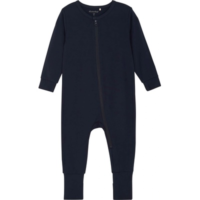 Rostoucí bambusové pyžamo na zip overal modrá Dark Navy MINYMO