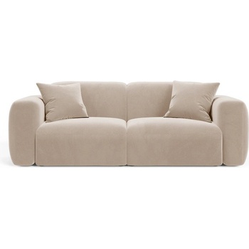 Cosmopolitan Design Бежов кадифен диван 220 cm Strino - Cosmopolitan Design (COS_3S_44_F1_STRINO1)