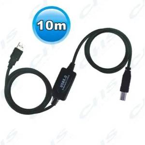 Wiretek USB кабелен конектор A-B, 10 м, мъжки/мъжки Active VE595 (VE595)