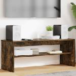 vidaXL ТВ шкаф 100 x 35 x 40 см Опушен дъб Инженерна дървесина (8000312)