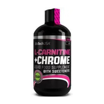 BioTechUSA Течен Л-Карнитин + Хром BioTech USA, 500ml. , Портокал, 24