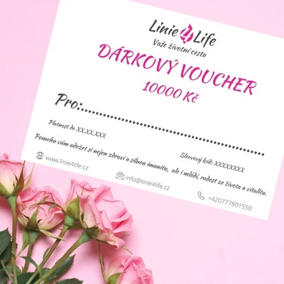 Linie4Life DÁRKOVÝ VOUCHER v hodnotě 10000 Kč