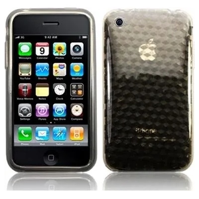 Apple iPhone 3G/S Силиконов Калъф Черен + Протектор