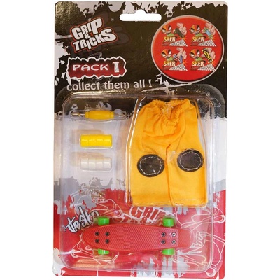 Grip & Tricks Комплект играчка за пръсти penny board, червен (gt-f-cp-red)