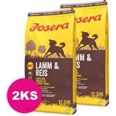 Josera Dog Lamm&Reis 2 x 12,5 kg