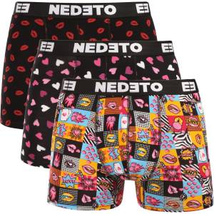 Nedeto Пакет от три - мъжки боксерки Nedeto Валентин многоцветни Nedeto | Mnogotsveten | МЪЖЕ | 3XL