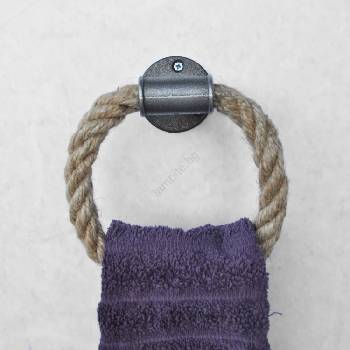 ASIR GROUP Закачалка за кърпи BORURAF 20x20 cм бежова (AS0687)