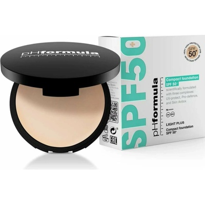 pHformula Compact foundation SPF 50+ Kompaktní make-up SPF 50+ Light Plus Shiny finish 10 g