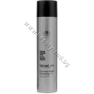 label.m Лак за коса label. m Extreme Hold Hairspray, p/n LM-25 - Лак за коса с ултра силна фиксация (LM-25)
