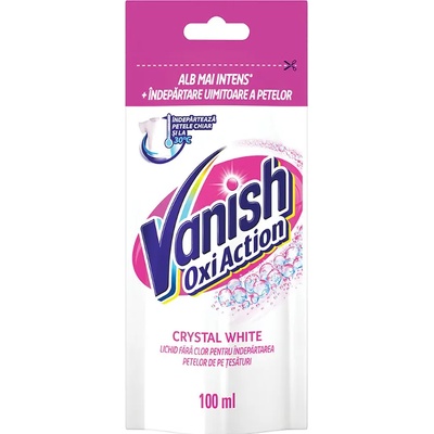 Vanish препарат за премахване на петна от бели дрехи, 100мл