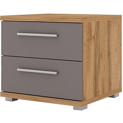 ЕВРОМАР Нощно шкафче montana трюфел / дъб вотан