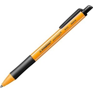 STABILO pointball 10бр/опаковка черна химикалка с бутон 6030/46B10 (6030/46B10)