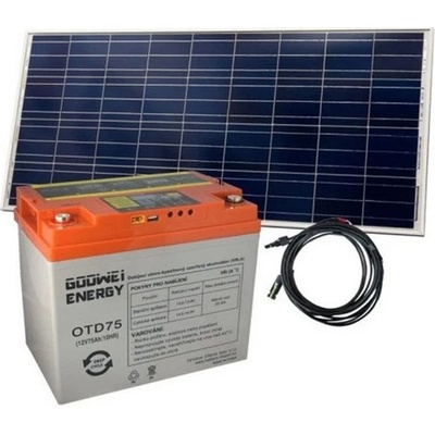 Goowei Energy OTD75 75Ah, 12V Victron Energy 115Wp / 12V 04291013