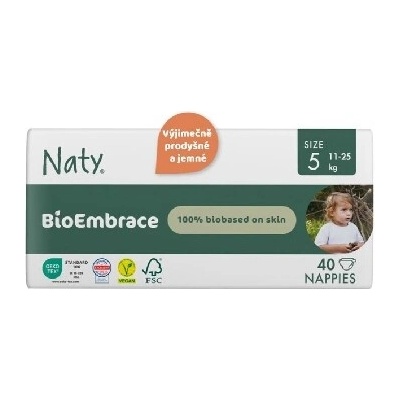 Naty BioEmbrace Junior 11-25 kg 40 ks