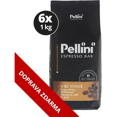 Pellini Espresso Bar n°82 Vivace 6 x 1 kg