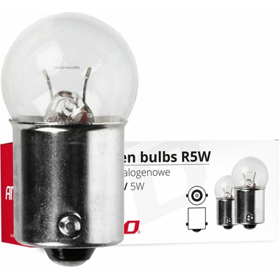 Amio Halogenové žárovky R5W BA15s 12V 5W 10 ks
