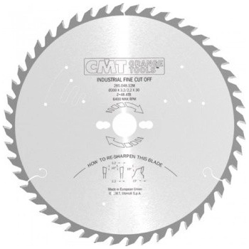 CMT Pílový kotúč na stavebné rezivo - D300x3,2 d30 Z48 HM