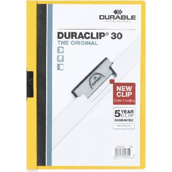 Durable Duraclip 30 A4 dosky s klipom žlté