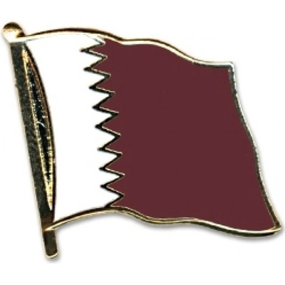 Odznak (pins) 20mm vlajka Katar - farebný