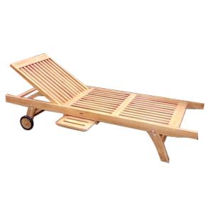 HORECANO JAVA-ECO-Шезлонг със странична поставка 200x65xh35cm (TLL 008) (0195359)