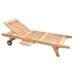 HORECANO JAVA-ECO-Шезлонг със странична поставка 200x65xh35cm (TLL 008) (0195359)