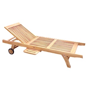 HORECANO JAVA-ECO-Шезлонг със странична поставка 200x65xh35cm (TLL 008) (0195359)