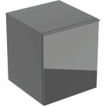 Geberit Acanto - Страничен шкаф 45x52x48 см, 2 чекмеджета, стъкло/лава 503.010. JK. 2 (503.010.JK.2)