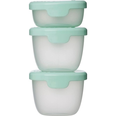 B.Box Sada krabiček Snack tubs 3 ks zelené