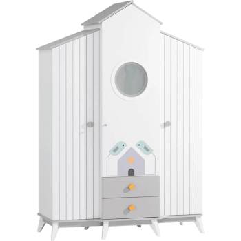 Carmen Трикрилен детски гардероб bird house (3575238)
