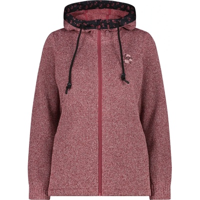 CMP Дамско поларено яке Cmp Women's Jacket Fix Hood Jacquard Knitted 35H1656 Fleece jacket - Peony - размер 36 (EU) (105-6204-0212)