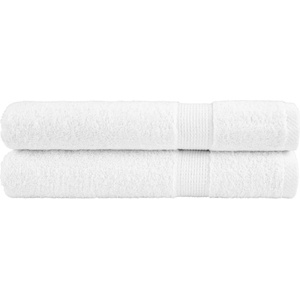 vidaXL Премиум кърпи за сауна SOLUND 2 бр бели 80x200 см 600 gsm (137136)